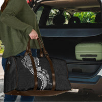 Hawaiian Kakau Tribal Sea Animals Tattoos Travel Bag Black Color LT03 - Polynesian Pride