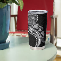 Hawaiian Kakau Tribal Sea Animals Tattoos Tumbler Cup Black Color LT03 - Polynesian Pride