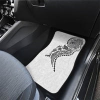 Hawaiian Kakau Tribal Sea Animals Tattoos Car Mats White Color