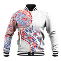 Hawaiian Kakau Tribal Sea Animals Tattoos Baseball Jacket Hawaii Flag Color Inspired