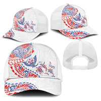 Hawaiian Kakau Tribal Sea Animals Tattoos Baseball Net Cap Hawaii Flag Color Inspired