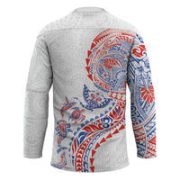 Hawaiian Kakau Tribal Sea Animals Tattoos Hockey Jersey Hawaii Flag Color Inspired LT03 - Polynesian Pride