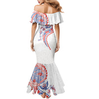 Hawaiian Kakau Tribal Sea Animals Tattoos Mermaid Dress Hawaii Flag Color Inspired LT03 - Polynesian Pride
