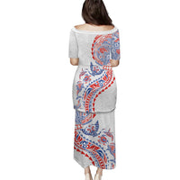 Hawaiian Kakau Tribal Sea Animals Tattoos Puletasi Hawaii Flag Color Inspired LT03 - Polynesian Pride