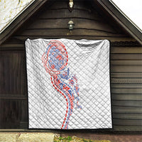 Hawaiian Kakau Tribal Sea Animals Tattoos Quilt Hawaii Flag Color Inspired LT03 - Polynesian Pride
