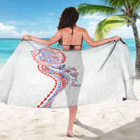 Hawaiian Kakau Tribal Sea Animals Tattoos Sarong Hawaii Flag Color Inspired LT03 - Polynesian Pride