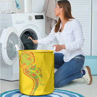 Hawaiian Kakau Tribal Sea Animals Tattoos Laundry Basket Kanaka Maoli Flag Color Inspired LT03 - Polynesian Pride