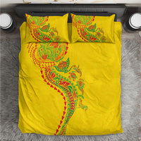 Hawaiian Kakau Tribal Sea Animals Tattoos Bedding Set Kanaka Maoli Flag Color Inspired LT03 Multicolor - Polynesian Pride