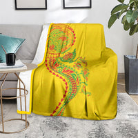 Hawaiian Kakau Tribal Sea Animals Tattoos Blanket Kanaka Maoli Flag Color Inspired LT03 - Polynesian Pride
