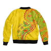Hawaiian Kakau Tribal Sea Animals Tattoos Bomber Jacket Kanaka Maoli Flag Color Inspired LT03 - Polynesian Pride