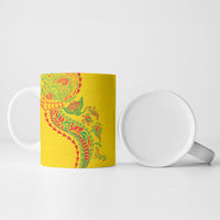 Hawaiian Kakau Tribal Sea Animals Tattoos Ceramic Mug Kanaka Maoli Flag Color Inspired LT03 - Polynesian Pride