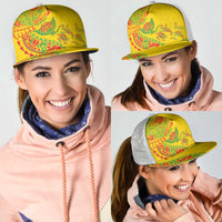 Hawaiian Kakau Tribal Sea Animals Tattoos Mesh Trucker Cap Kanaka Maoli Flag Color Inspired LT03 - Polynesian Pride