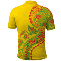 Hawaiian Kakau Tribal Sea Animals Tattoos Polo Shirt Kanaka Maoli Flag Color Inspired LT03 - Polynesian Pride