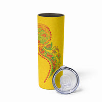 Hawaiian Kakau Tribal Sea Animals Tattoos Skinny Tumbler Kanaka Maoli Flag Color Inspired LT03 - Polynesian Pride
