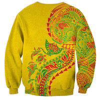 Hawaiian Kakau Tribal Sea Animals Tattoos Sweatshirt Kanaka Maoli Flag Color Inspired LT03 - Polynesian Pride