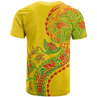 Hawaiian Kakau Tribal Sea Animals Tattoos T Shirt Kanaka Maoli Flag Color Inspired LT03 - Polynesian Pride