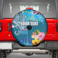 Personalised Tuvalu Independence Day Spare Tire Cover Tuvaluan Tribal Flag Style