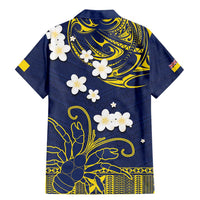 Niue Independence Day Family Matching Mermaid Dress and Hawaiian Shirt Hiapo Pattern Fiti Pua and Uga LT03 - Polynesian Pride