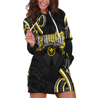 Traditional Art Hawaiian Kakau Tattoos Hoodie Dress Yellow Color LT03 Yellow - Polynesian Pride