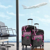 Traditional Art Hawaiian Kakau Tattoos Luggage Cover Pink Color - Polynesian Pride