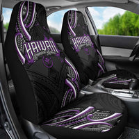 Traditional Art Hawaiian Kakau Tattoos Car Seat Cover Purple Color LT03 - Polynesian Pride