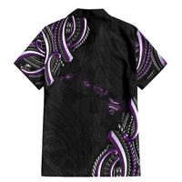 Traditional Art Hawaiian Kakau Tattoos Family Matching Mermaid Dress and Hawaiian Shirt Purple Color LT03 - Polynesian Pride
