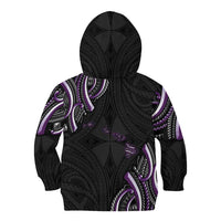 Traditional Art Hawaiian Kakau Tattoos Kid Hoodie Purple Color LT03 - Polynesian Pride