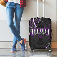 Traditional Art Hawaiian Kakau Tattoos Luggage Cover Purple Color LT03 - Polynesian Pride