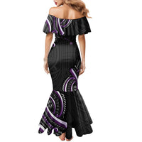 Traditional Art Hawaiian Kakau Tattoos Mermaid Dress Purple Color LT03 - Polynesian Pride