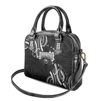 Traditional Art Hawaiian Kakau Tattoos Shoulder Handbag White - Polynesian Pride