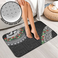 Fiji Hibiscus Bathroom Set Tapa Masi Motifs with Tropical Plants LT03 - Polynesian Pride