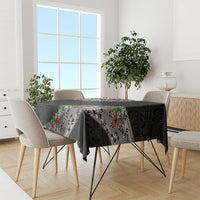 Fiji Hibiscus Tablecloth Tapa Masi Motifs with Tropical Plants LT03 - Polynesian Pride