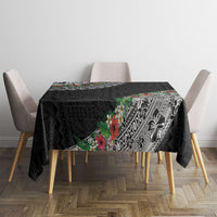 Fiji Hibiscus Tablecloth Tapa Masi Motifs with Tropical Plants LT03 - Polynesian Pride