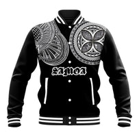 Samoa Traditional Tattoo Baseball Jacket Tribal Tatau Pattern LT03 Unisex Black - Polynesian Pride