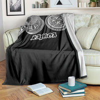 Samoa Traditional Tattoo Blanket Tribal Tatau Pattern LT03 Black - Polynesian Pride