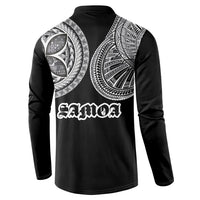 Samoa Traditional Tattoo Button Sweatshirt Tribal Tatau Pattern LT03 - Polynesian Pride