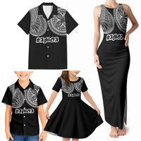 Samoa Traditional Tattoo Family Matching Tank Maxi Dress and Hawaiian Shirt Tribal Tatau Pattern LT03 - Polynesian Pride
