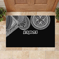 Samoa Traditional Tattoo Rubber Doormat Tribal Tatau Pattern LT03 Black - Polynesian Pride