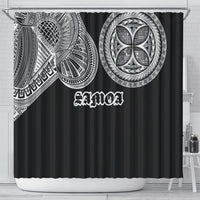 Samoa Traditional Tattoo Shower Curtain Tribal Tatau Pattern LT03 - Polynesian Pride