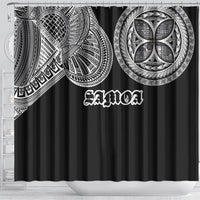 Samoa Traditional Tattoo Shower Curtain Tribal Tatau Pattern LT03 - Polynesian Pride