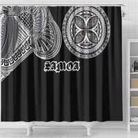 Samoa Traditional Tattoo Shower Curtain Tribal Tatau Pattern LT03 - Polynesian Pride