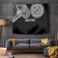 Samoa Traditional Tattoo Tapestry Tribal Tatau Pattern LT03 Black - Polynesian Pride