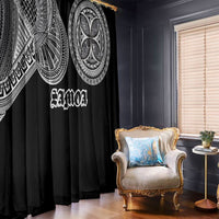 Samoa Traditional Tattoo Window Curtain Tribal Tatau Pattern LT03 - Polynesian Pride