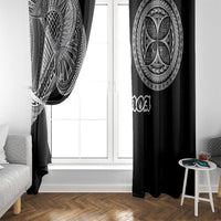 Samoa Traditional Tattoo Window Curtain Tribal Tatau Pattern LT03 - Polynesian Pride