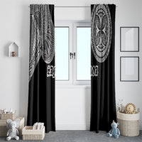 Samoa Traditional Tattoo Window Curtain Tribal Tatau Pattern LT03 - Polynesian Pride