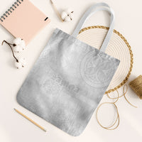 Samoa Lotu Tamaiti Tote Bag Tribal Tatau with Siapo Pattern LT03 White Strap One Size White - Polynesian Pride