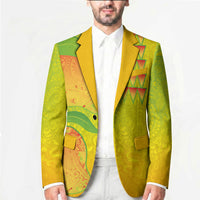 Hawaiian Mango Blazer Polynesian Art Pattern and Kakau Tattoo LT03 - Polynesian Pride