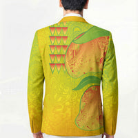 Hawaiian Mango Blazer Polynesian Art Pattern and Kakau Tattoo LT03 - Polynesian Pride