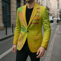 Hawaiian Mango Blazer Polynesian Art Pattern and Kakau Tattoo LT03 - Polynesian Pride
