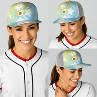 Hawaiian Ukulele Avocado Baseball Net Cap Leis and Polynesian Pattern LT03 - Polynesian Pride